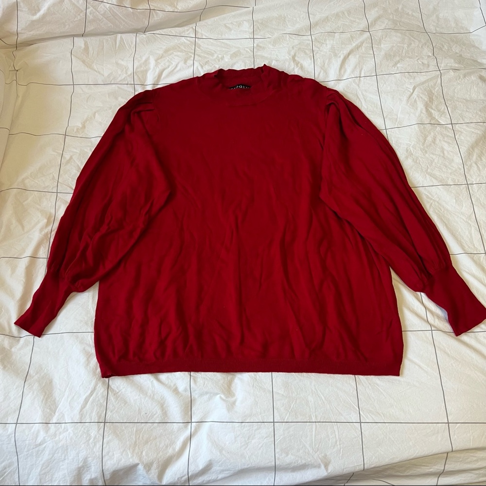Eloquii Puff Sleeve Turtleneck